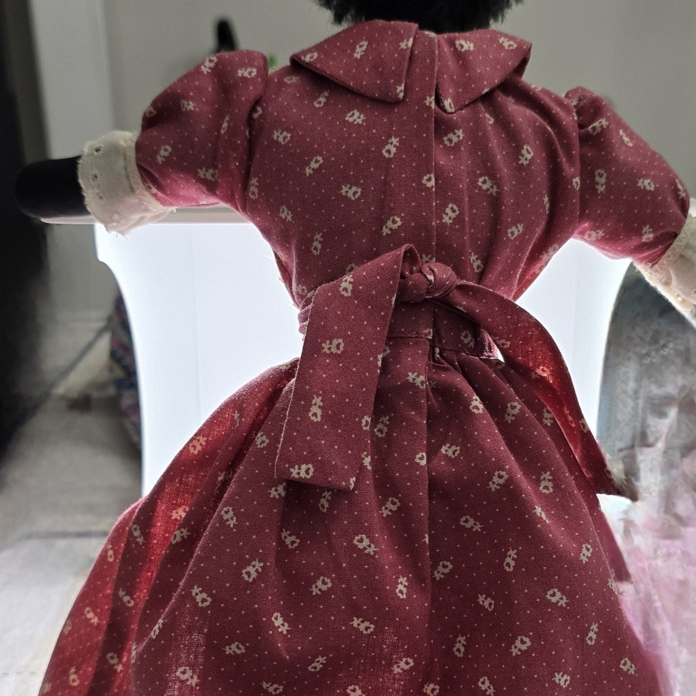 Vintage Ethnic African American Woman Handmade Rag Doll - Picture 2 of 4